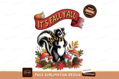Skunk autumn forest banner scarf Product Image 1