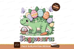 Cute dinosaur easter eggs butterflies image Product Image 1
