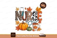 Autumn nurse appreciation fall themed graphic leaves Product Image 1