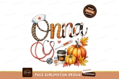 Oma Nurse Autumn Medical Theme stethoscope thermometer Product Image 1