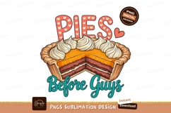 Delicious pie with whipped cream and text dessert sweet Product Image 1