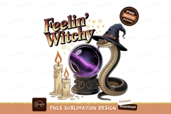 Witchy snake crystal ball candles image Product Image 1