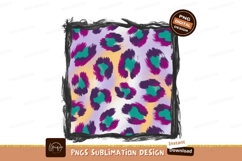 Colorful abstract animal print design leopard purple Product Image 1