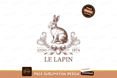 Vintage Rabbit Emblem ornate Product Image 1