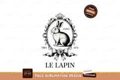 Vintage Rabbit Emblem ornate frame Product Image 1