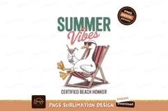 Relaxing duck summer vacation drink beach chair Product Image 1