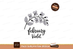 February violet floral branch flower Product Image 1