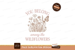 Wildflowers butterfly floral text nature Product Image 1