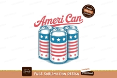 American flag cans patriotic beverage image Product Image 1