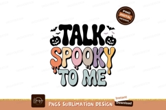 Talk Spooky To Me Halloween Design pumpkins Product Image 1