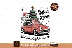 Skeleton driving convertible with Christmas tree image Product Image 1