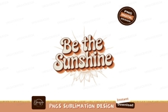 Be Sunshine Retro Typography text Product Image 1