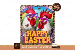 Funny roosters wearing glasses happy easter chicken Product Image 1