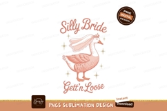 Silly bride goose with veil and crown image Product Image 1
