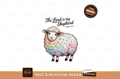 Rainbow sheep with scripture psalm bible Product Image 1