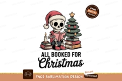 Skeleton reading book christmas tree candle image Product Image 1