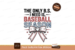 Baseball Season Bow Design ribbon stars Product Image 1