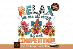 Funny roosters wearing glasses and bows chickens Product Image 1