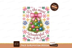 Pink classroom tree with school supplies image Product Image 1