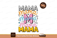 Mama text design colorful orange Product Image 1