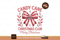 Red white striped bow festive foliage christmas Product Image 1