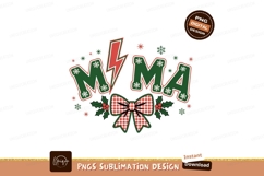 Festive lightning bolt and bow design christmas holiday Product Image 1