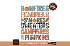 Bonfires Flannels Smores Sweaters Campfires Pumpkins Product Image 1