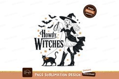 Witchy cowboy cat companion black orange Product Image 1