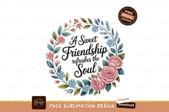 Friendship floral wreath roses flowers Product Image 1