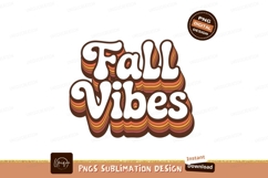 Groovy Fall Vibes Typography retro Product Image 1