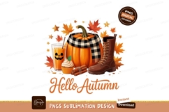 Autumn harvest celebration with pumpkin drink cupcake boots Product Image 1