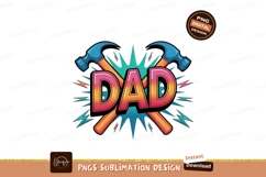 Dad hammers colorful graphic father Product Image 1