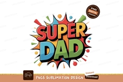 Super Dad comic explosion father celebration Product Image 1