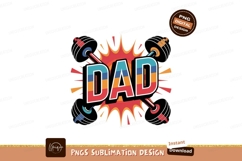Dad weightlifting graphic father weights Product Image 1