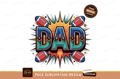 Dad Football Graphic american sport Product Image 1