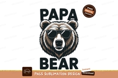 Cool papa bear with sunglasses animal Product Image 1