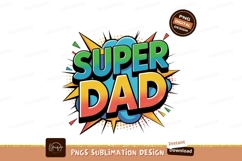 Super Dad Comic Style bold Product Image 1