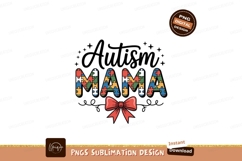 Mama puzzle bow autism awareness Product Image 1