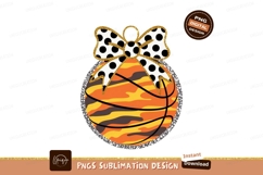 Camouflage basketball bow design orange yellow Product Image 1