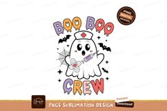 Cute ghost nurse with syringe and bandages halloween Product Image 1