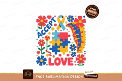 Accept love autism awareness ribbon puzzle image Product Image 1