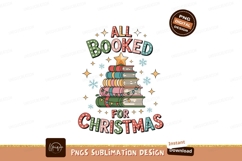 Stacked books christmas tree with festive lettering Product Image 1