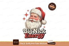 Cheerful Santa Claus with Festive Text christmas holiday Product Image 1