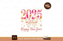 Festive New Year Bow Snowflakes celebration Product Image 1