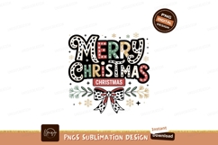 Festive holiday greeting with colorful lettering christmas Product Image 1