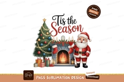 Santa Claus Christmas Tree Fireplace Gifts image Product Image 1