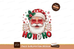 Festive Santa Claus with Heart Sunglasses and Cookies Product Image 1