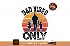 Father holding hands with children sunset Product Image 1