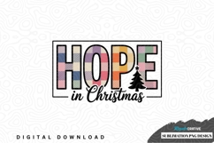 Hope in christmas sublimation png design Product Image 1