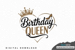 Birthday queen sublimation png design Product Image 1